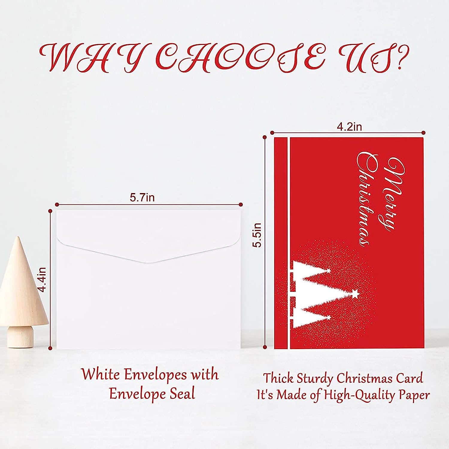Feelfine Christmas Cards, 50 Packs Christmas Cards Boxed with Envelopes, 4.2 x 5.5 Inches Blank Greeting Cards Bulk, Modern Christmas Cards Merry Christmas (25 Funny Designs) - Image 8